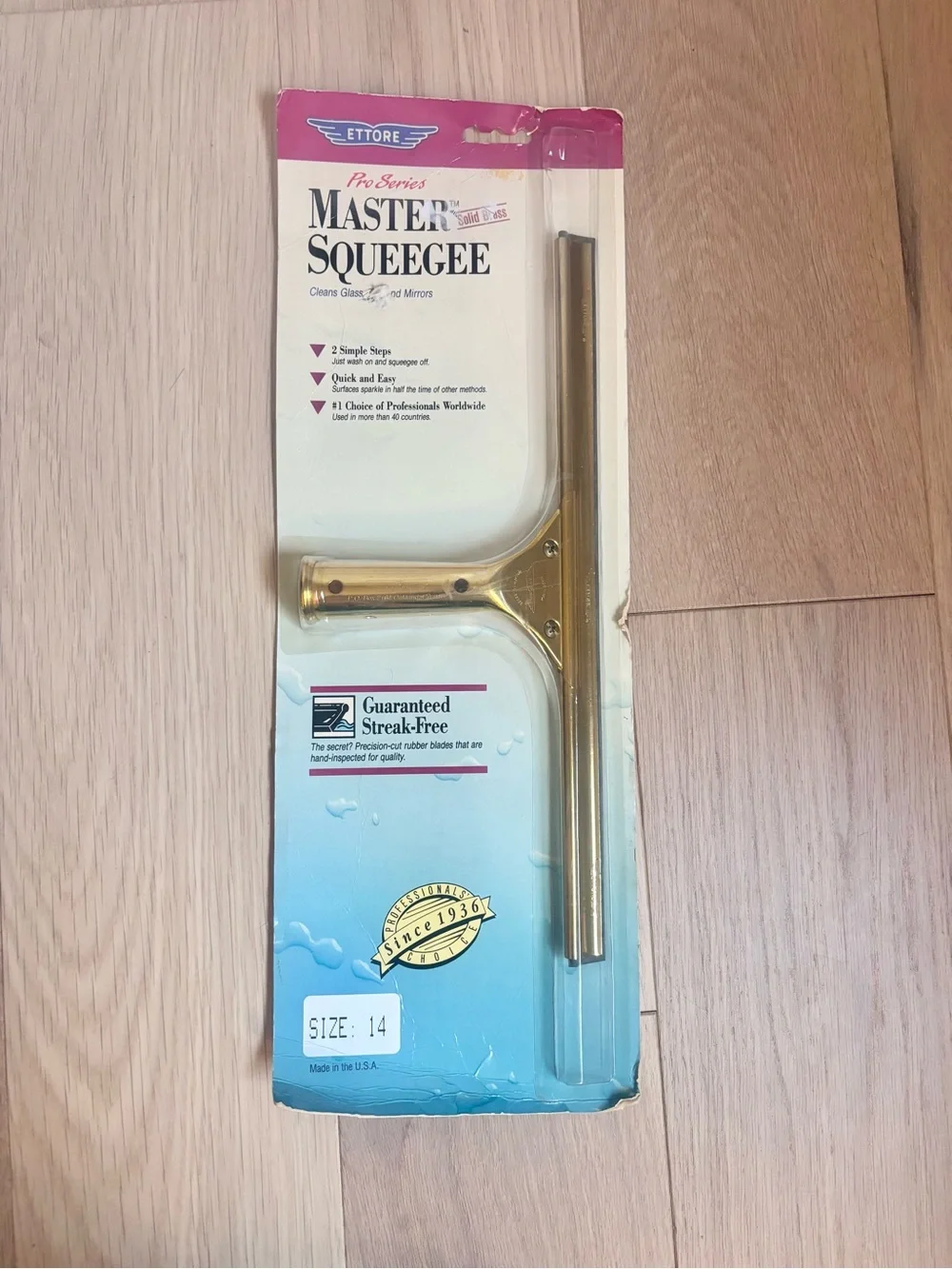 Ettore Brass Master Squeegee Pro Series - 14